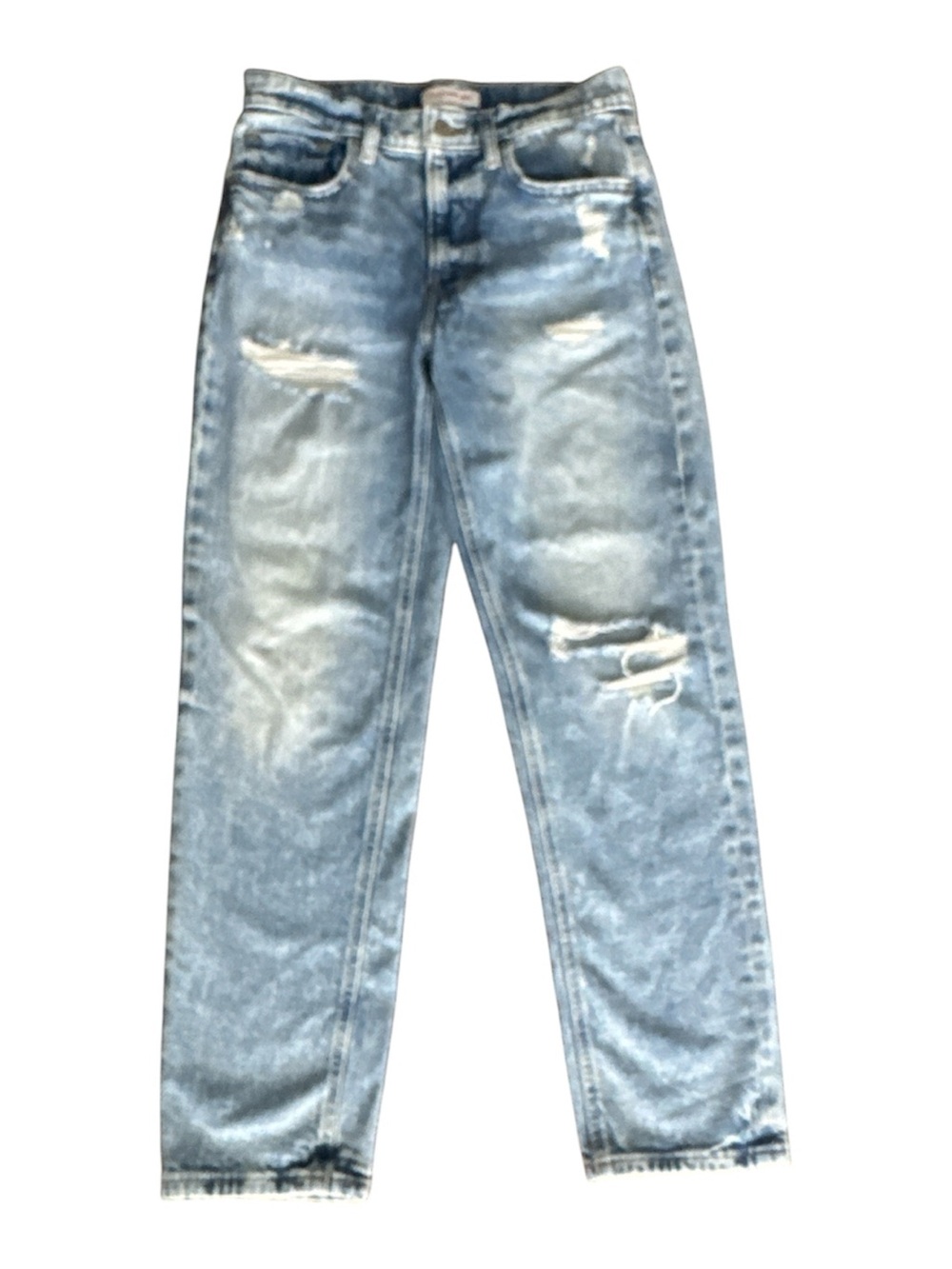 Lucky Brand  Boy Mid-rise released straight Light Blue Distressed Straight 2/26R